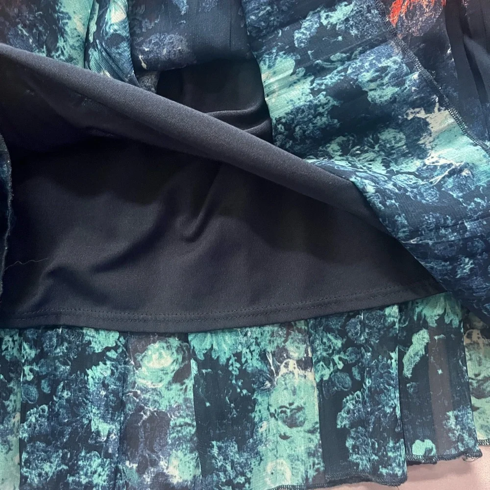 Mudd Blue and Orange A-Line Skirt - Picture 3 of 3